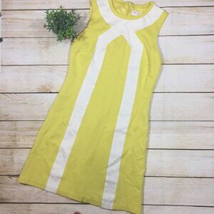 Trina Turk Yellow and White Dress